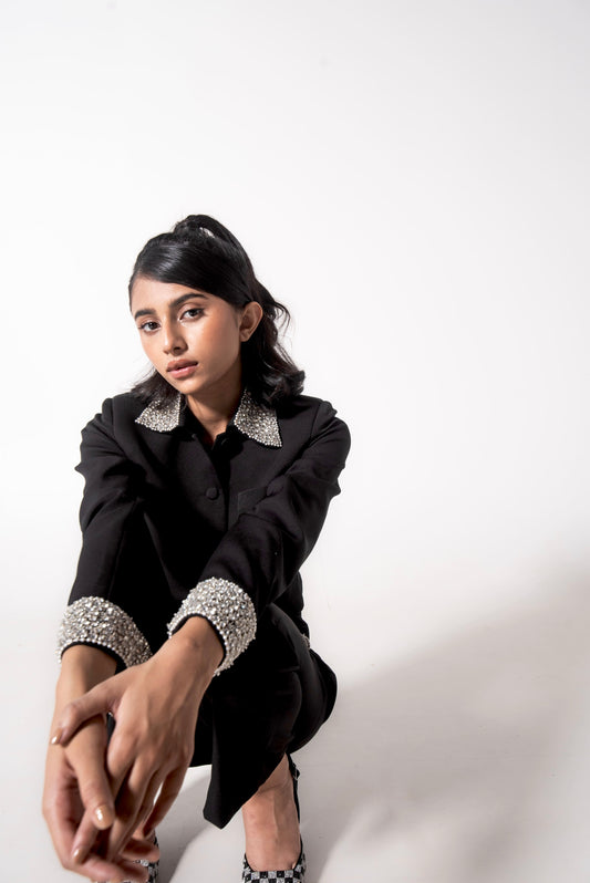 Embellished collar jacket