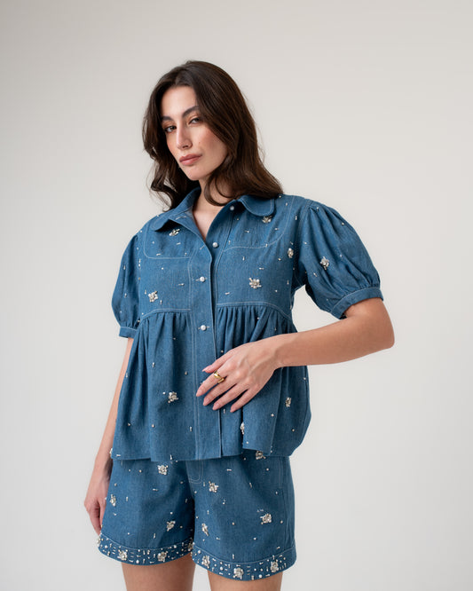 Bijou Top and Shorts Co-ord Set