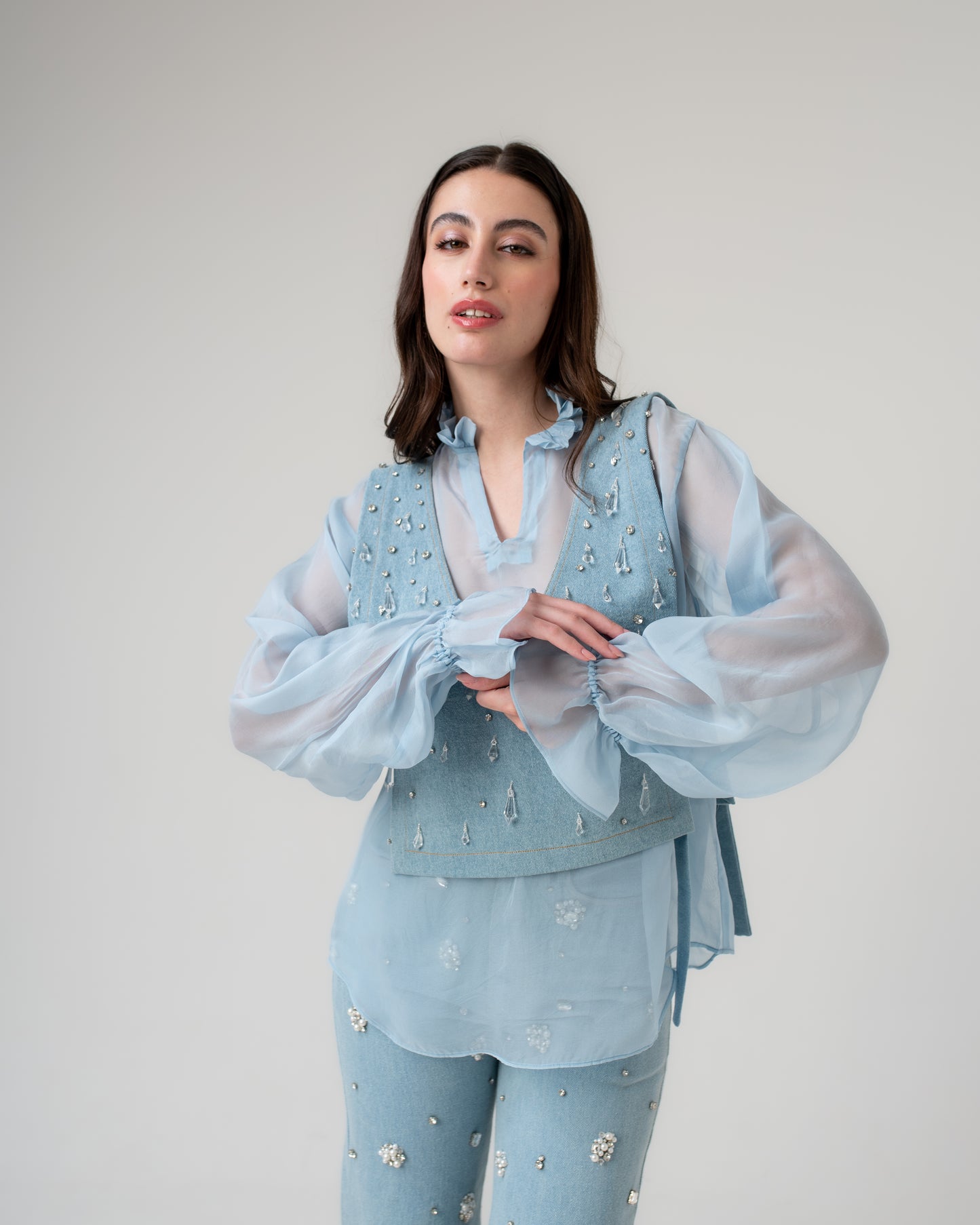 Crystal Denim Co-ord Set