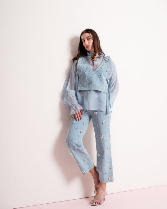 Crystal Denim Co-ord Set