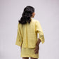 100% linen shirt with floral hand-embroidery
