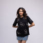 T-shirt with embellished bows