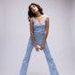 Ribbed top with embellishments