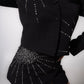Embellished mini skirt