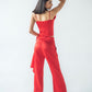 Flower detail trousers