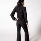 Embellished cropped flared trousers