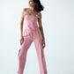 High-waisted cargo pants
