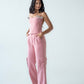High-waisted cargo pants