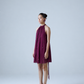 Silk Chiffon Halter-Neck Mini Dress