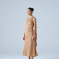 Midi dress with ruffle detail