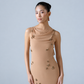 Midi dress with ruffle detail