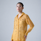 Hand-embellished organza shirt