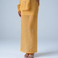 Hand-embellished organza shirt & maxi skirt co-ord