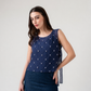 Midnight Veil Organza Vest & Dress Set