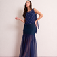 Midnight Veil Organza Vest & Dress Set