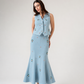 Rosalie Denim Waistcoat and Skirt Co-ord