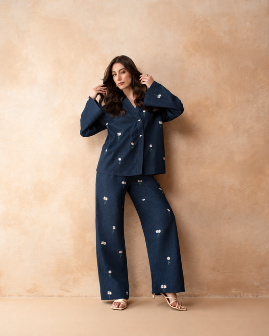 Midnight Daisy Co-ord Set