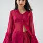 Shirt with voluminous sleeves