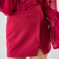 Asymmetric mini skirt