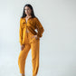 High-waisted carrot-fit trousers