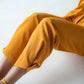 High-waisted carrot-fit trousers