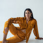 High-waisted carrot-fit trousers