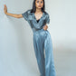 Half-sleeved metallic shirt