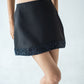 Asymmetric mini skirt