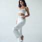 Hand-embellished loose fitted cargo trousers