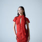 Silk chiffon top with scarf detail