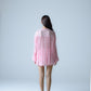 Silk chiffon embellished flowy blouse