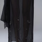 Silk chiffon embellished maxi skirt