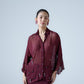 Silk chiffon embellished shirt