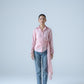 Hand-embellished draped shirt