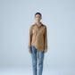 Hand-embellished poplin overlap shirt