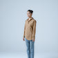 Hand-embellished poplin overlap shirt