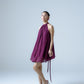 Silk chiffon halter-neck Mini Dress
