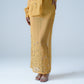 Hand-embellished organza maxi skirt