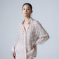Hand-embellished organza shirt