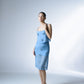 Hand-embellished organza midi skirt