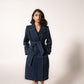 Denim trench coat