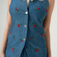 Cherry embroidered co-ord set