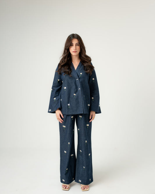Midnight Daisy Co-ord Set