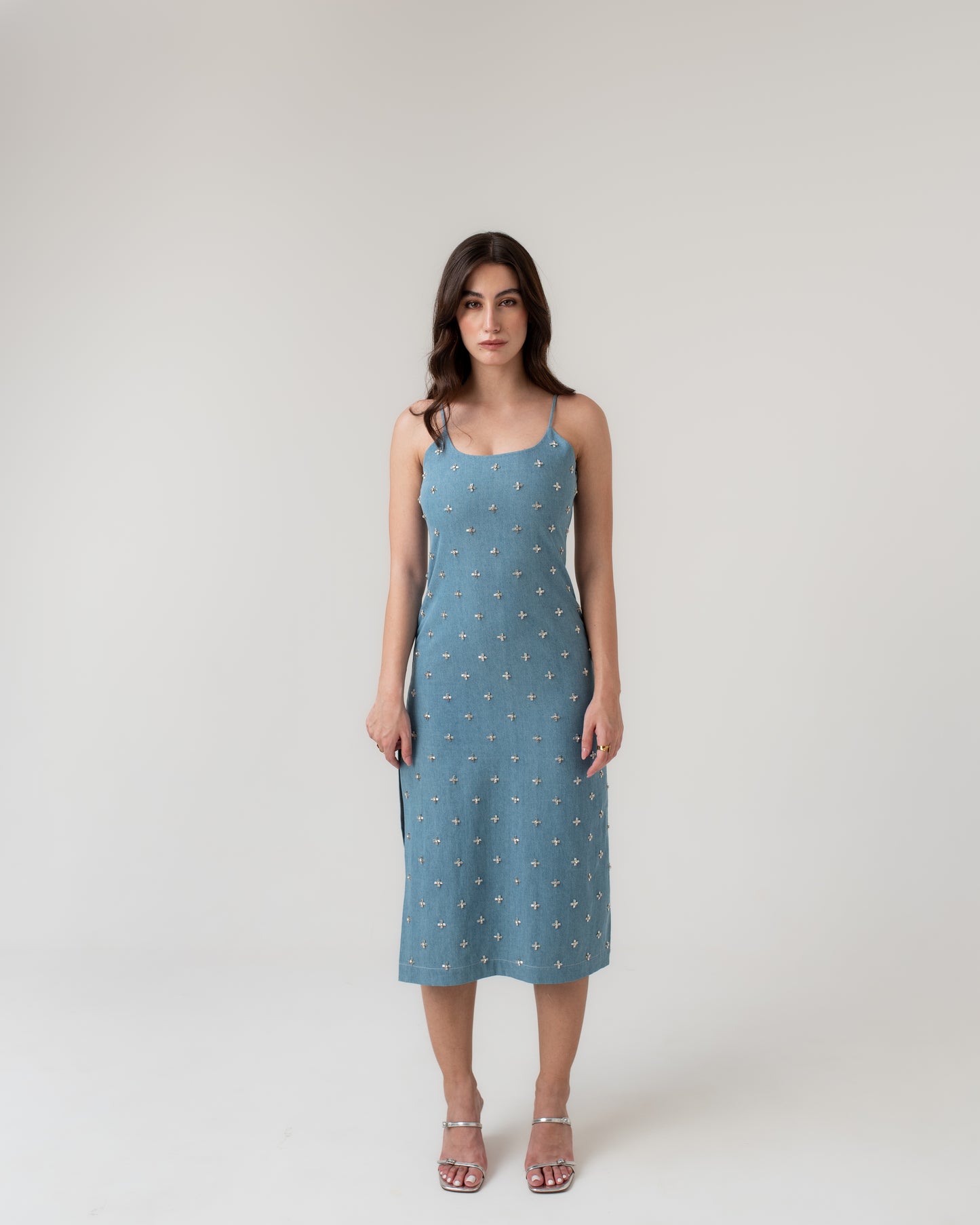 Crystal Denim Dress