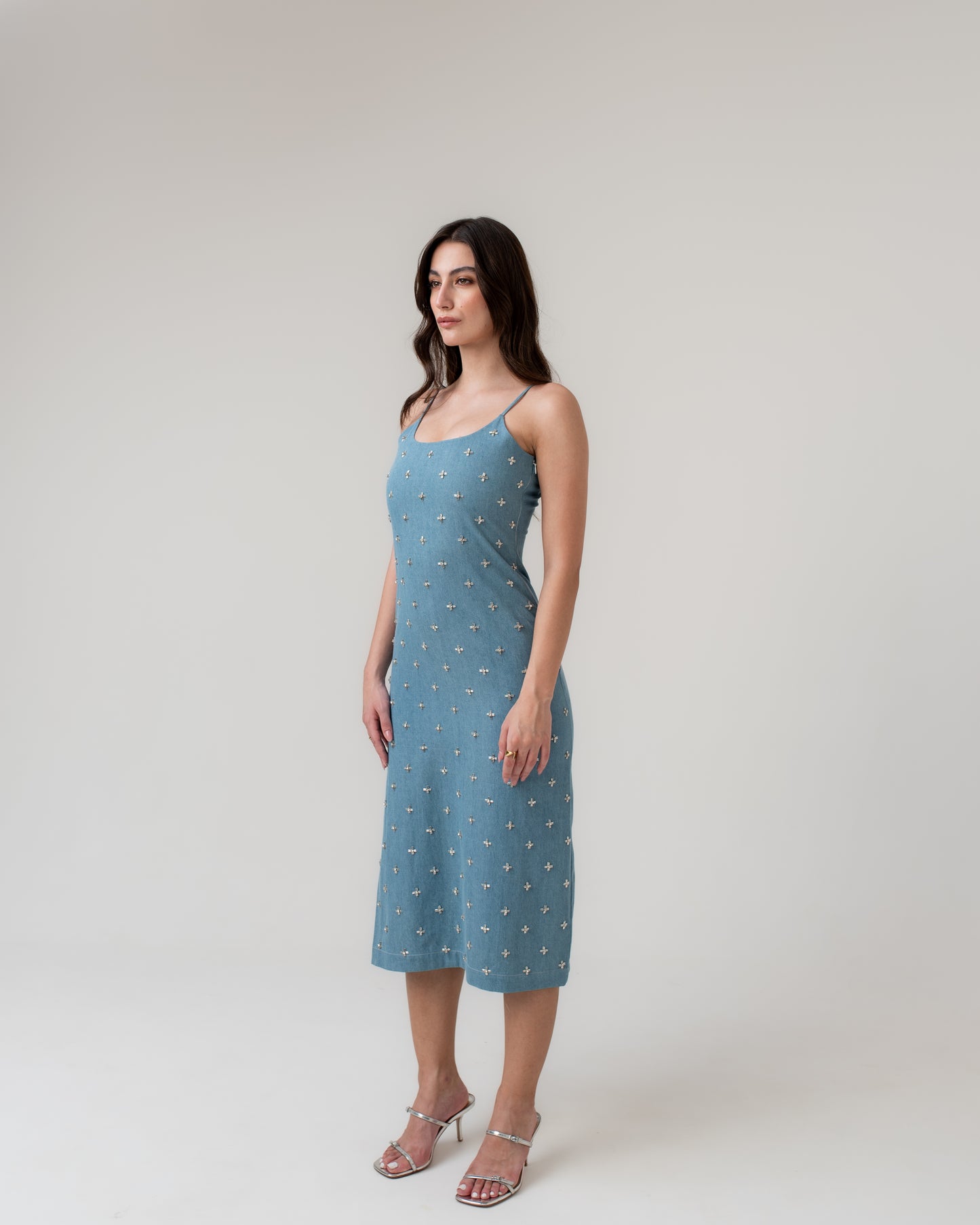 Crystal Denim Dress