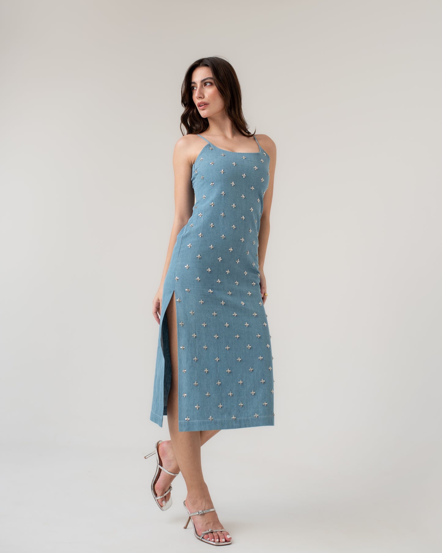 Crystal Denim Dress