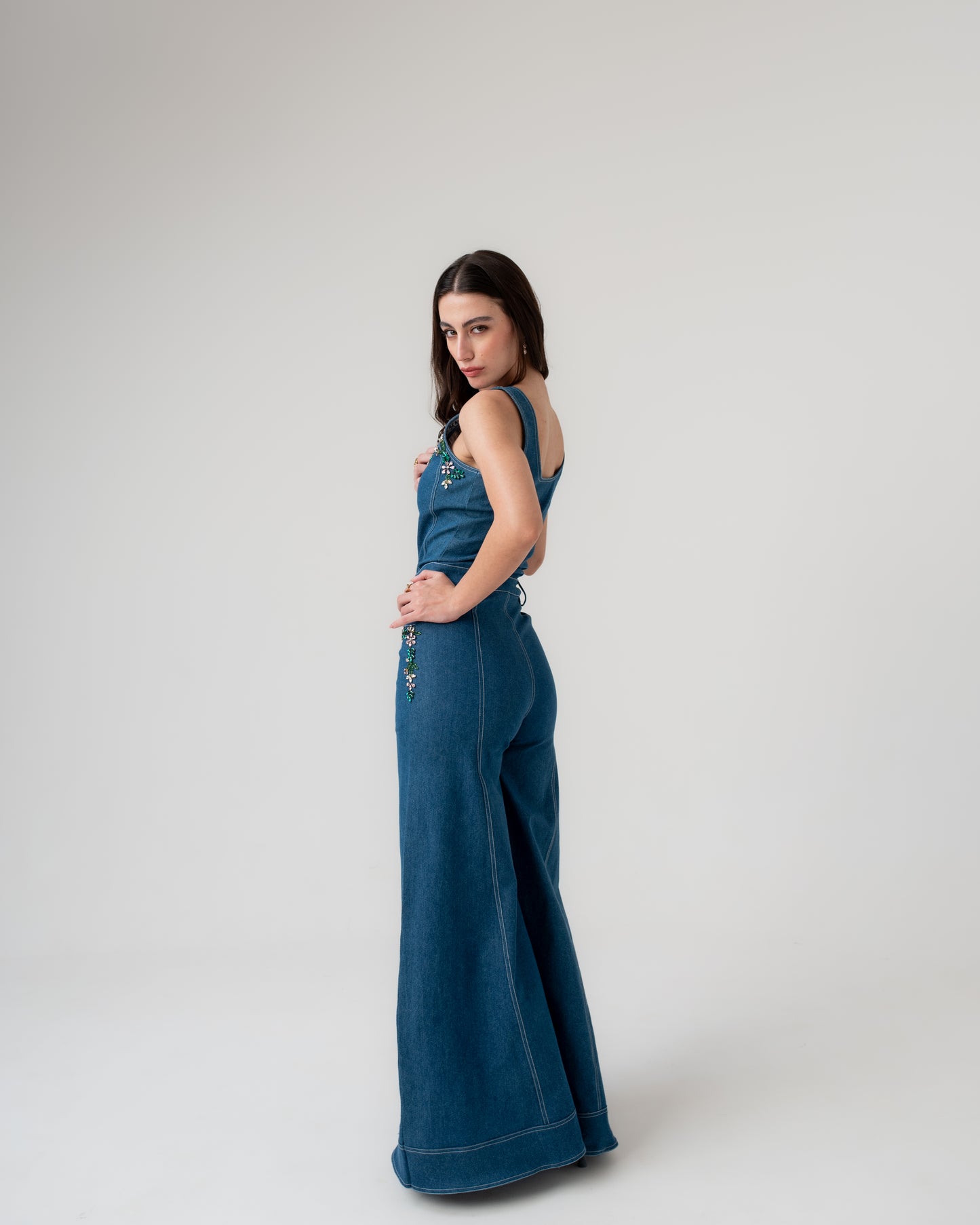 Floral Embellished Jumpsuit