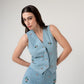 Rosalie Denim Waistcoat and Skirt Co-ord