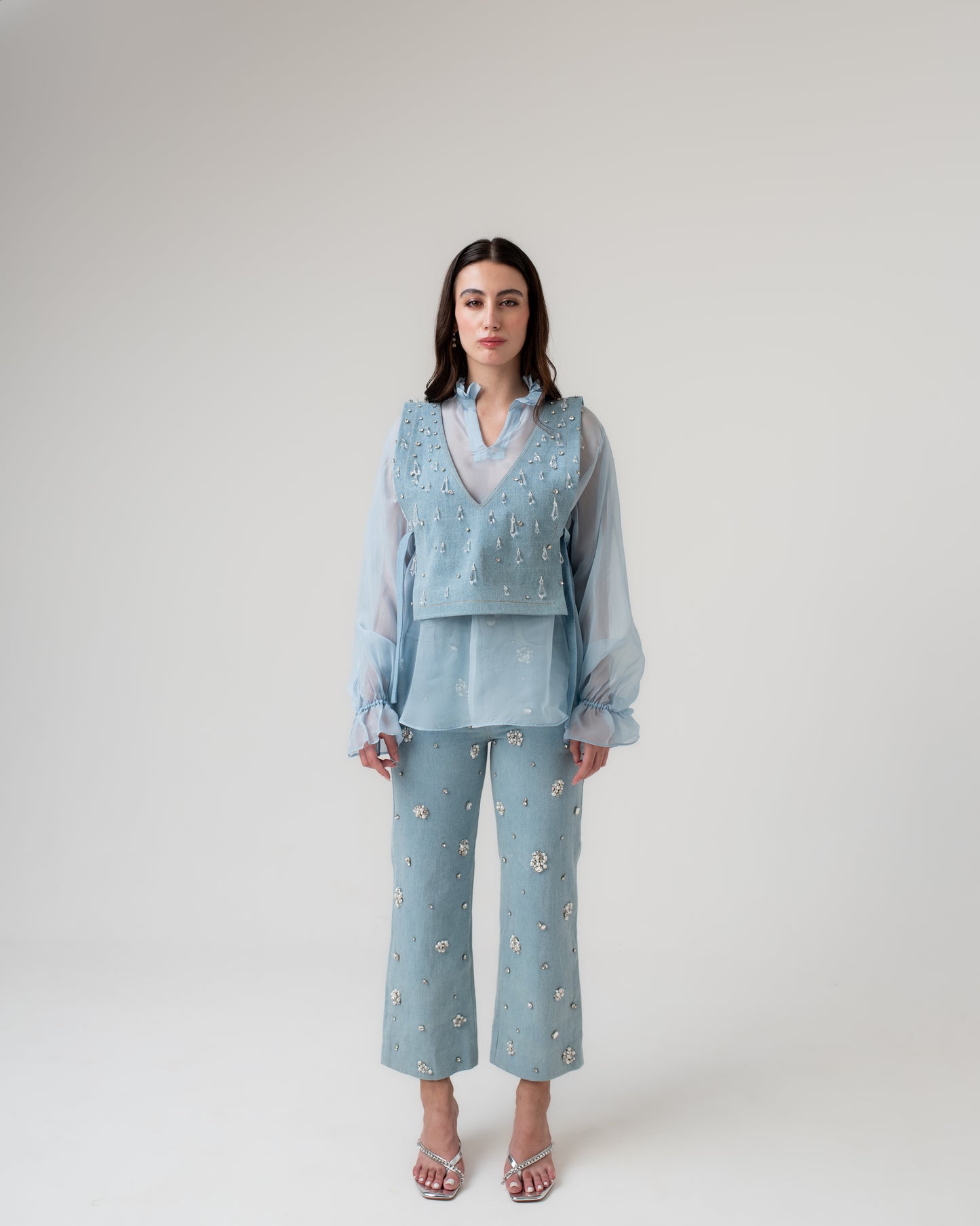 Crystal Denim Co-ord Set