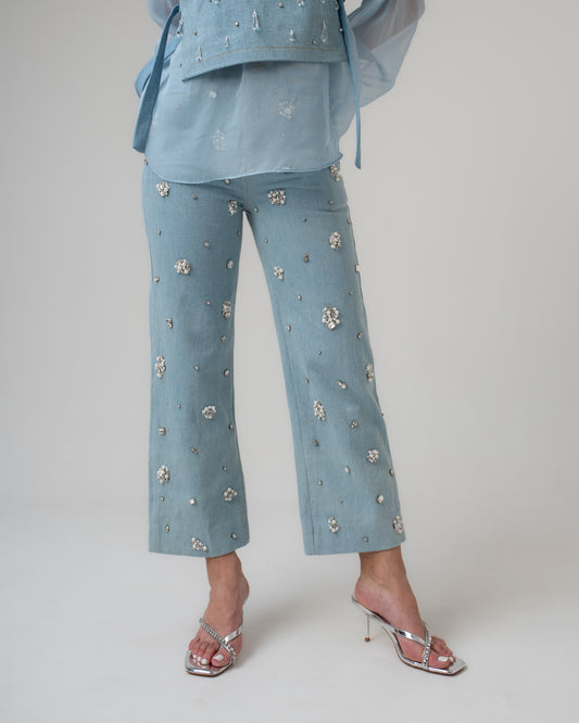 Crystal High-Waisted Jeans